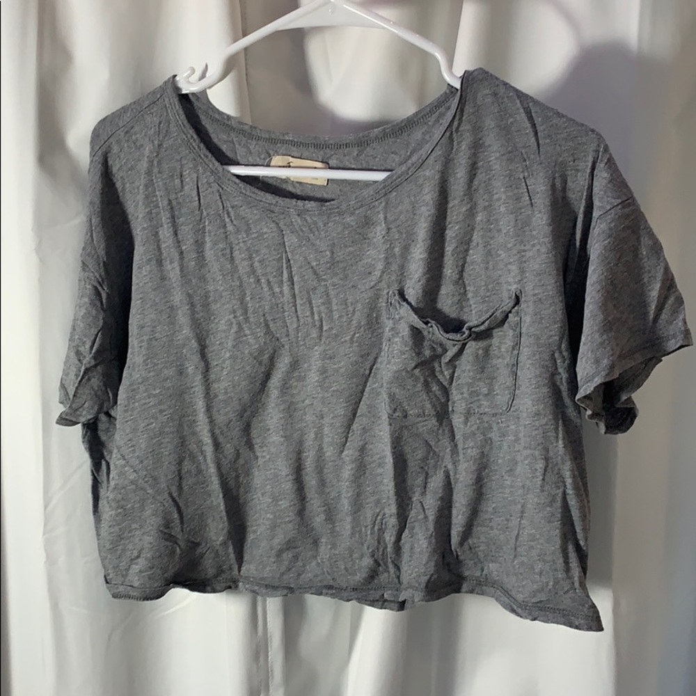 Grey crop top